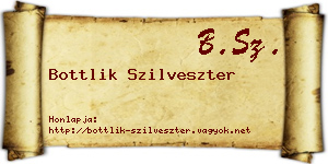 Bottlik Szilveszter névjegykártya